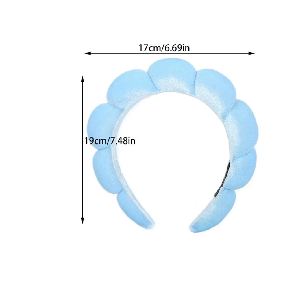 Cloud Hair Hoops for Women in Europe and America High Head Top Wash Face Hoops Towels Velvet Headwear High End Hair Hoops