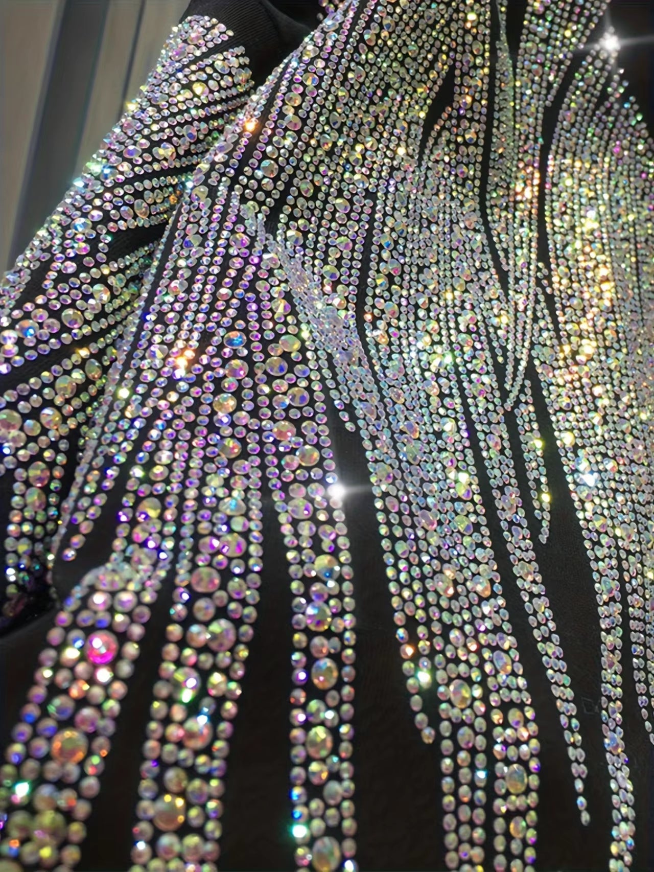 US plus Size Womens Brand Hoodies Autumn Winter Hooded Sweatshirts Long Sleeve Vibrant Sparking Rhinestones Pullover Outerwear